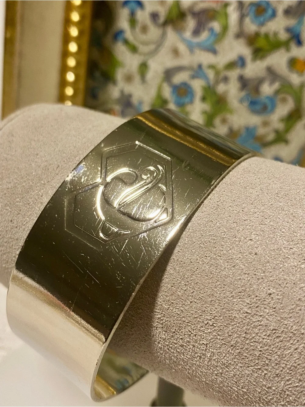 Silver Wide Cuff Bracelet